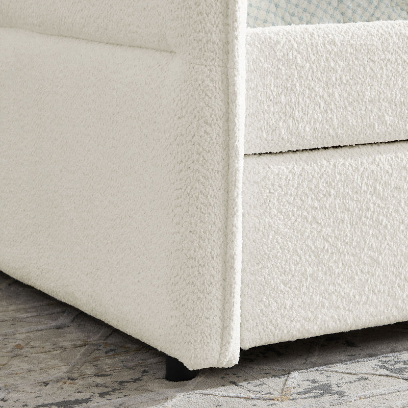 Upholstered Daybed With Pop Up Trundle