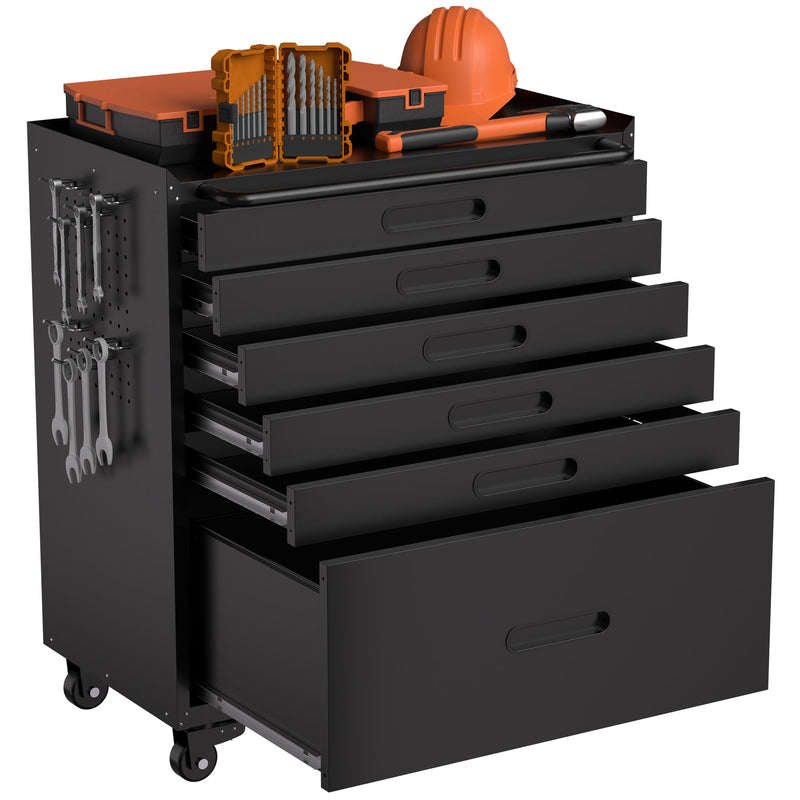Rolling Tool Cabinet Heavy Duty Garage Storage With Lockable Doors