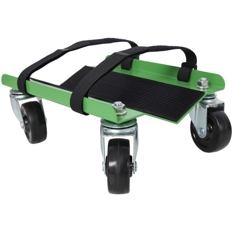 Heavy Duty Snowmobile Dolly With V Slide And Swivel Casters Steel, 1500Lbs Capacity