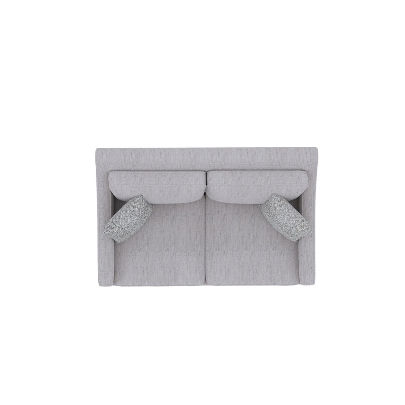 Loveseat With Casual Accent - Gray