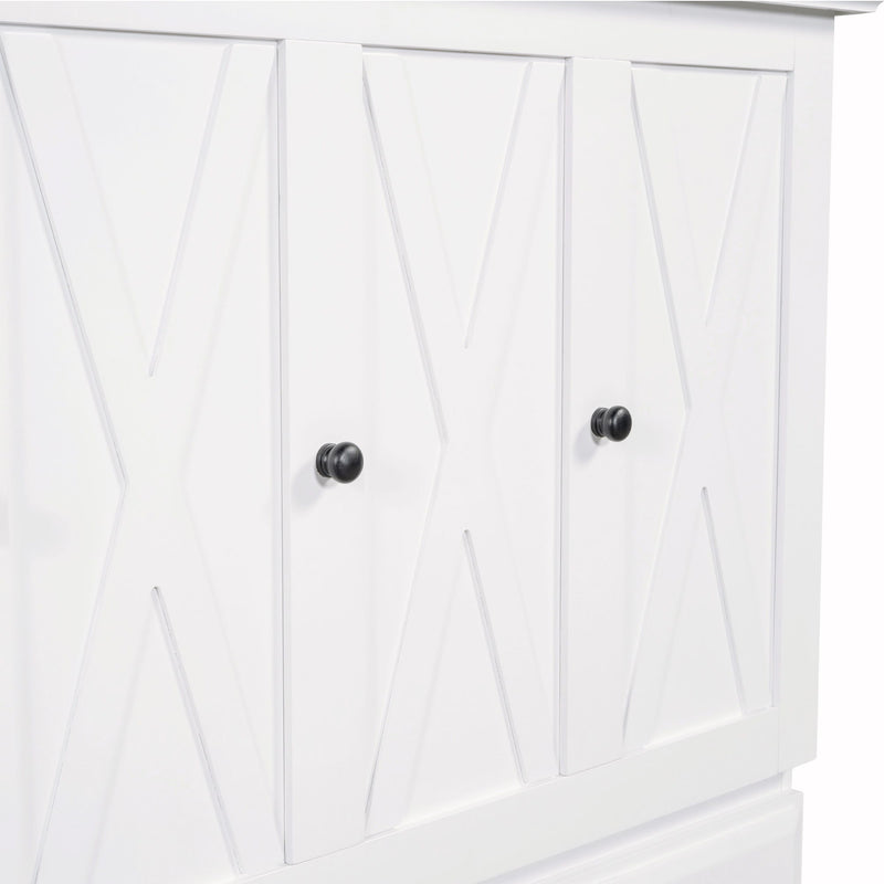 Full Solid Pine Murphy Bed Chest Cube Cabinet Bed With Charging Station And Large Storage Drawer For Home Office Or Small Room - White
