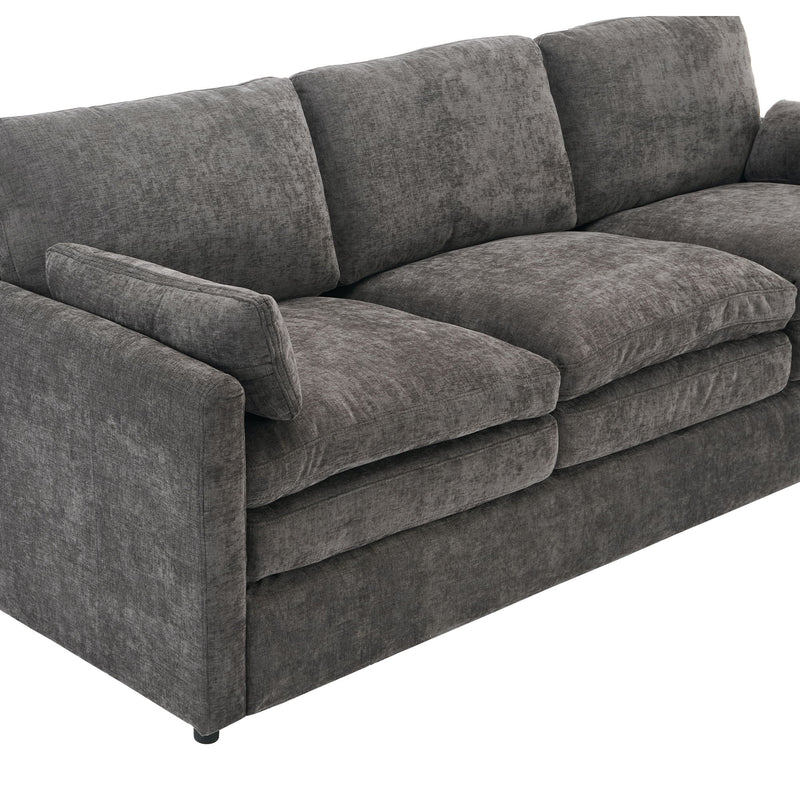 Cozy Upholstered Cushion Armchair For Living Room