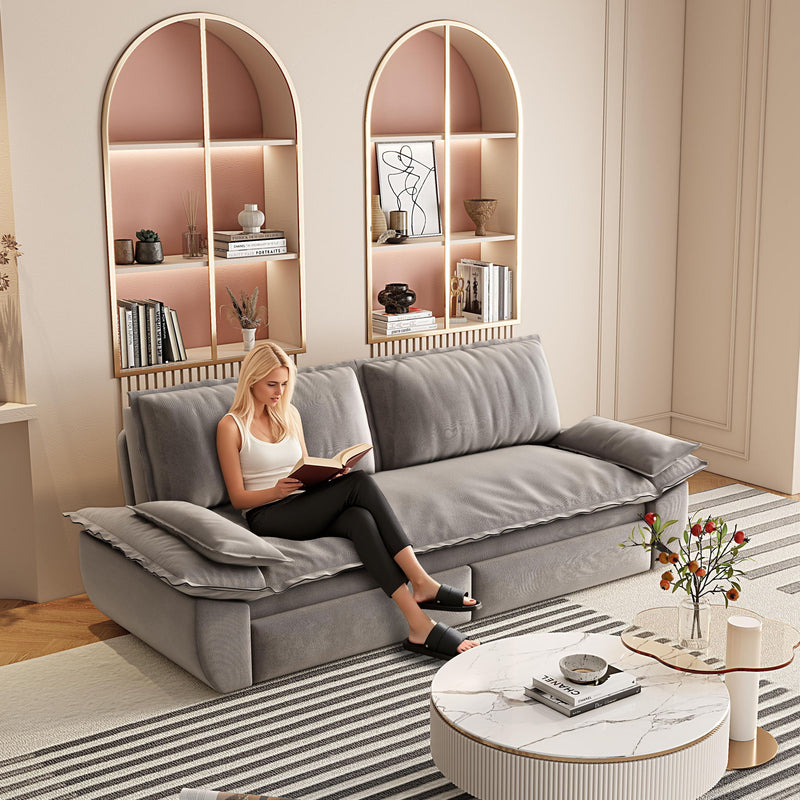 Queen Pull Out Bed, 3 In 1 Convertible Sleeper Sofa