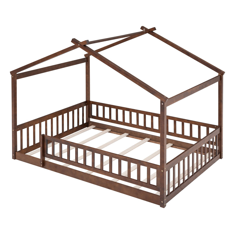 Bed House Bed Frame With Fence