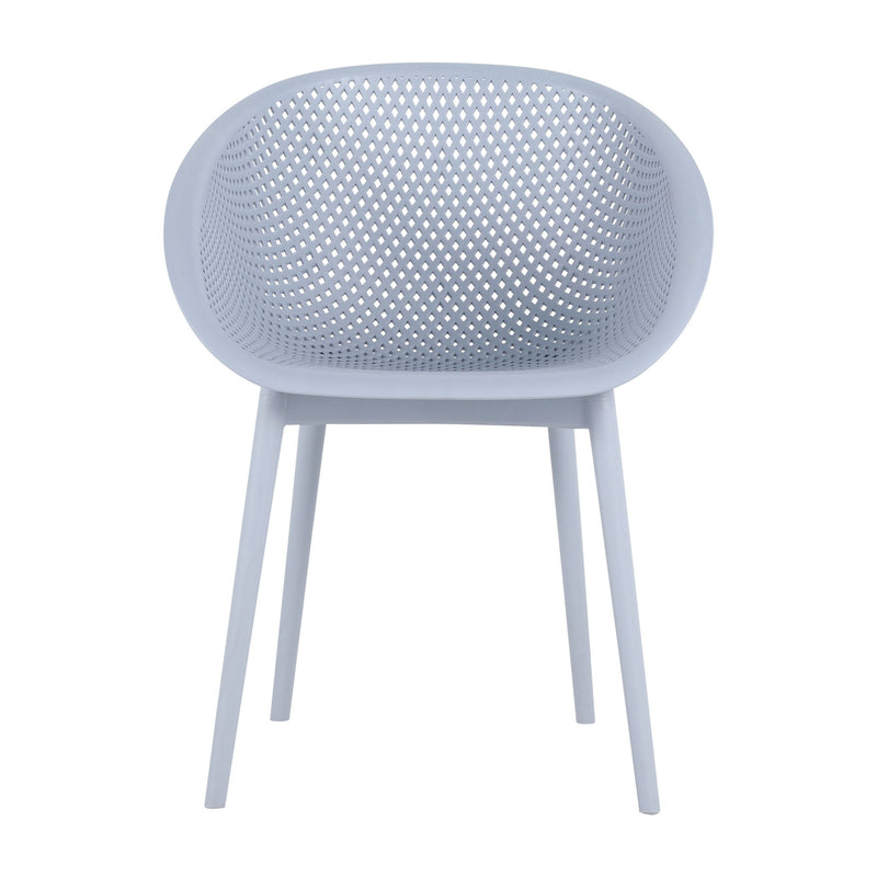 2 Piece Durable Single Chair With Hollow Out Design