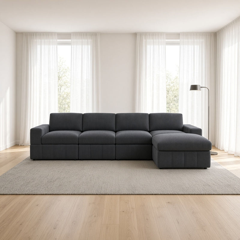 Modular Sectional Sofa, Reversible Set