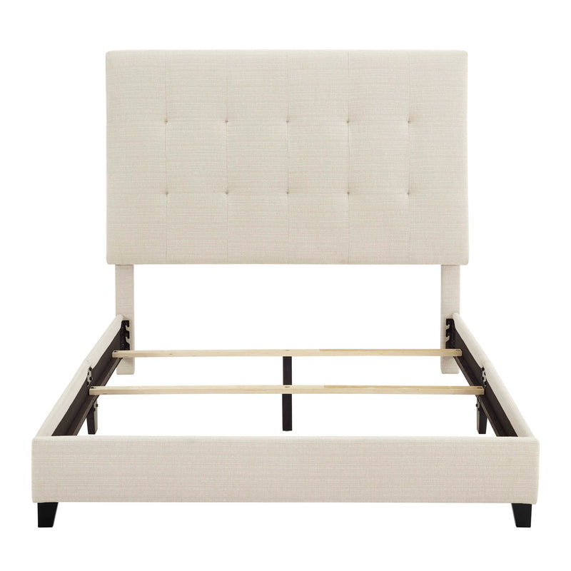 Tufted Upholstered Headboard Platform Bed