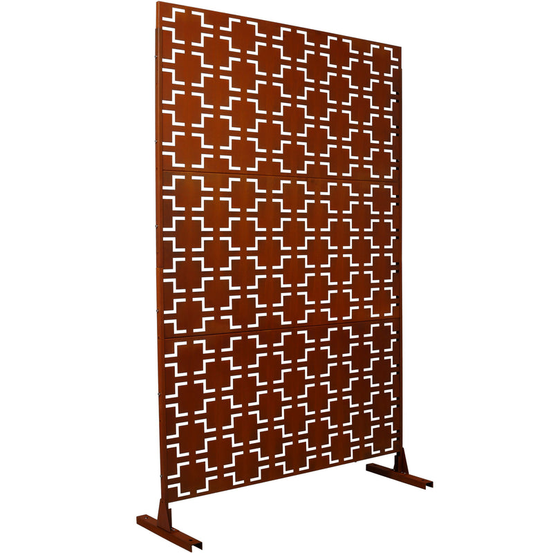 Outdoor & Indoor Metal Privacy Freestanding Decorative Screen