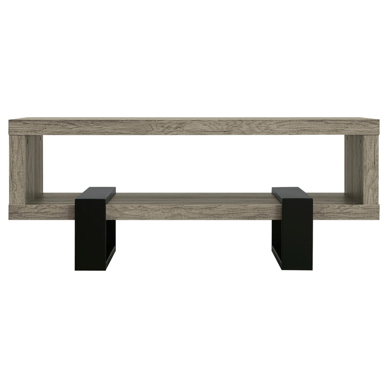 1 Shelf Coffee Table Design And Accents - Gray