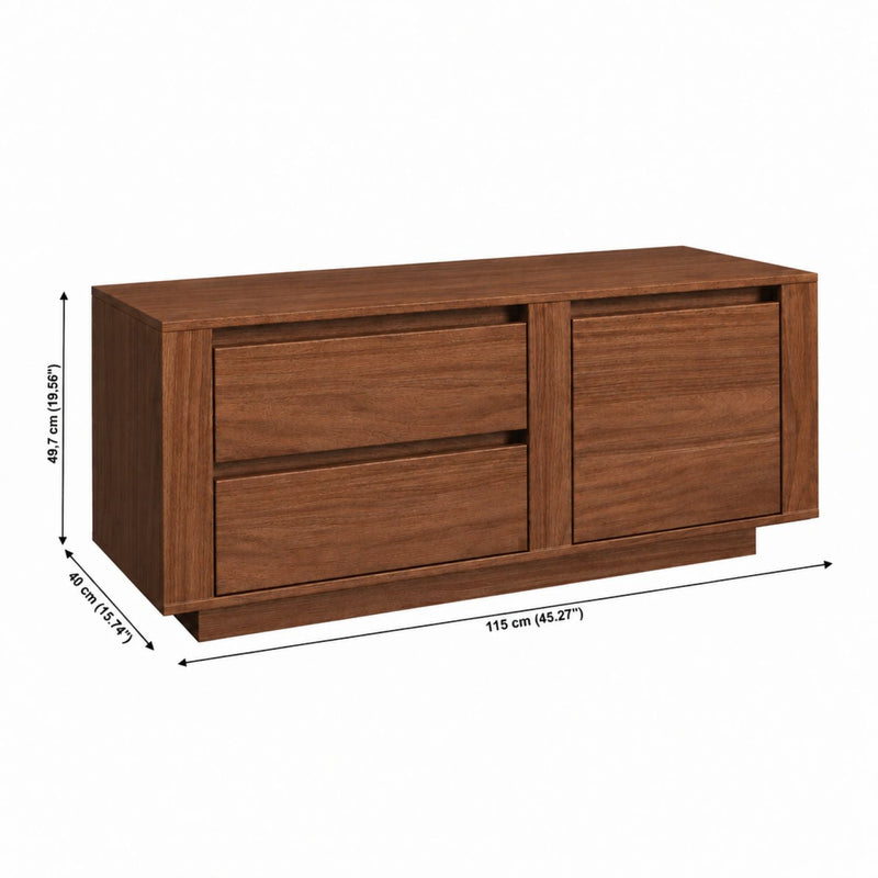 TV Stand For TVs Up To 50" With 1 Door And 2 Drawers