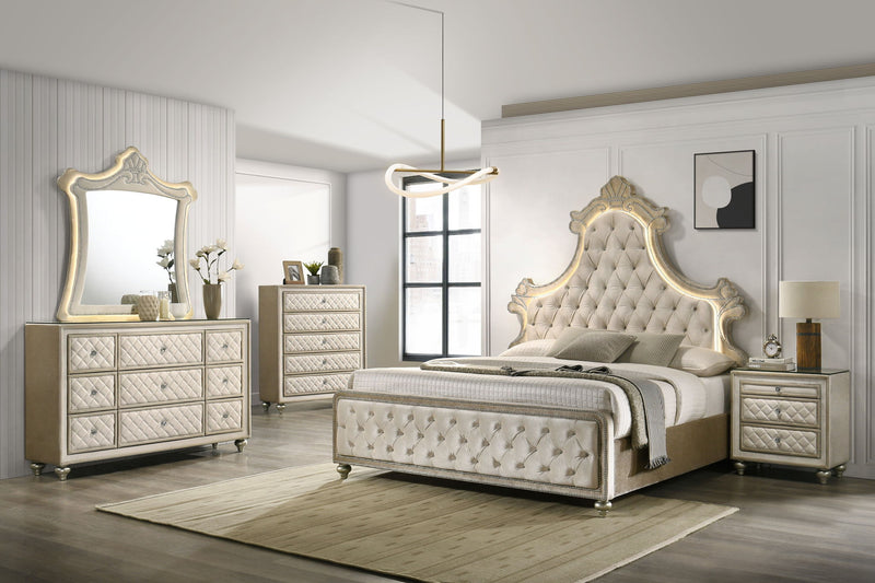 Lucienne - Bed With LED Lighting