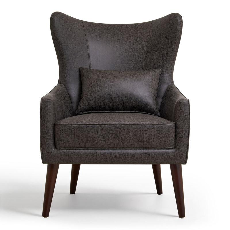 Leisure Chair With Curved Backrest