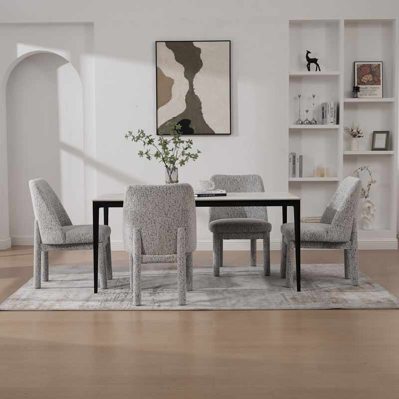 Wide Minimalist Dining Chair