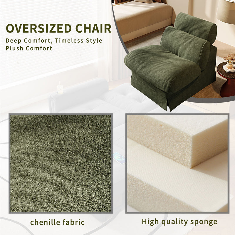 Accent Chair, Soft Medium Firm Upholstery For Living Room