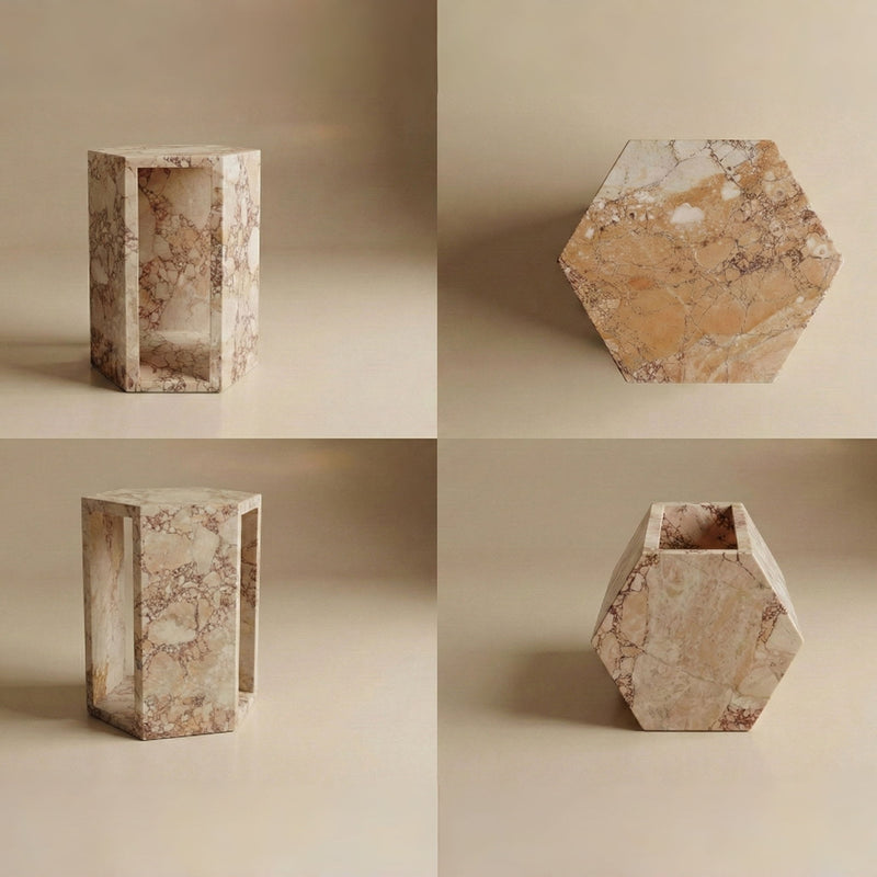 Modern Minimalist Hexagon Side Table