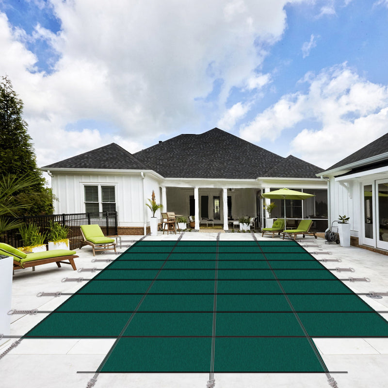 20 X 40 Ft High Strength Pool Safety Cover For Rectangular Inground Winter Swimming Pools