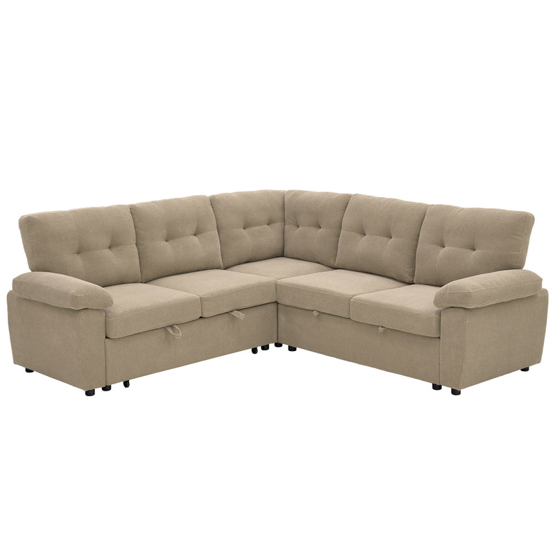 Convertible Sectional Sofa Bed & Pull Out Sleeper And Storage