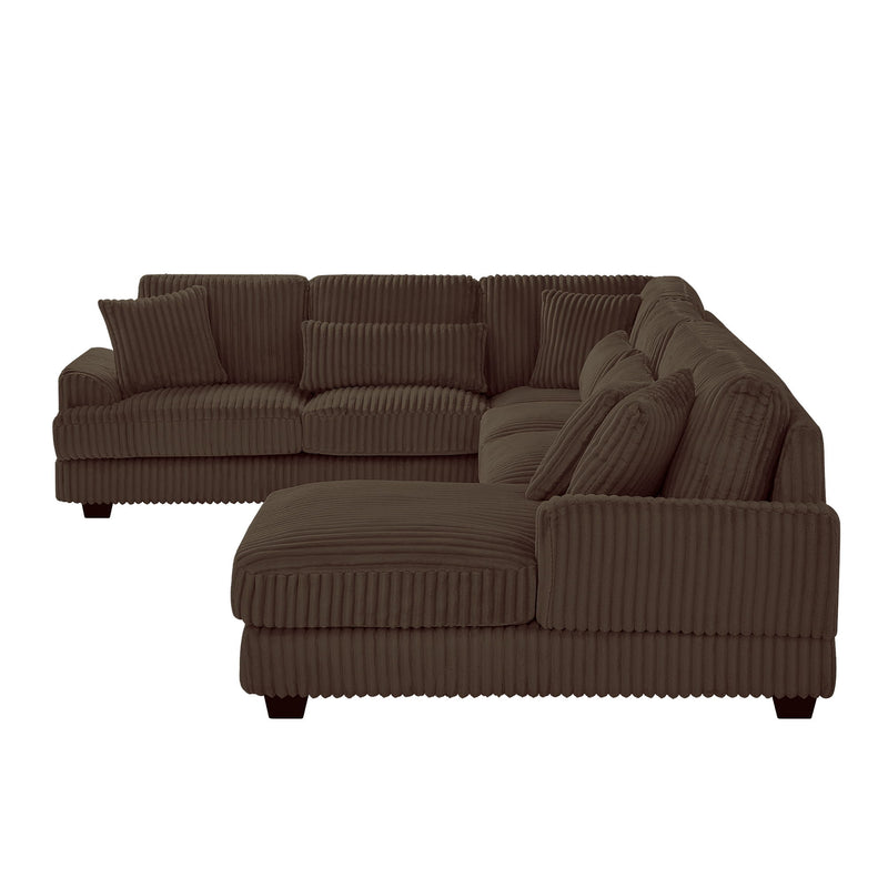 U - Sectional Sofa With Chaise Lounge, Oversized Living Room Couch