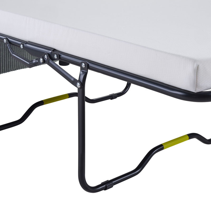 Sleeper Sofa With Foldable Mattress, USB Ports, Side Table & Storage Pocket
