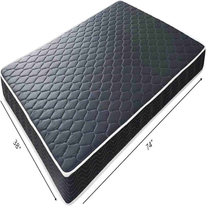 6" Waterproof Foam Mattress - Black / Blue - Twin