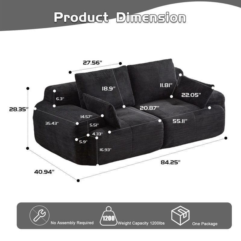 2 Seater Large Sectional Couches For Living Room