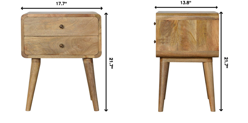 Curved Nightstand
