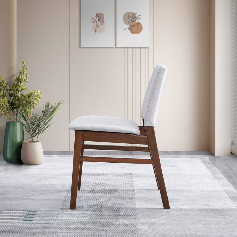 Gusto - Dining Chair (Set of 2) - Brown / Light Gray