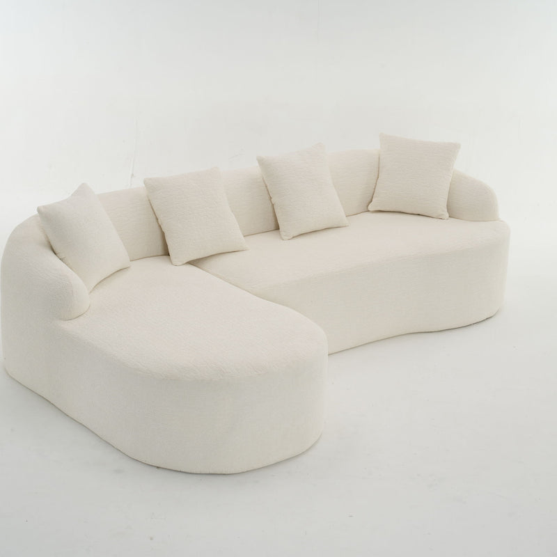Combined Sofa With 4 Pillows