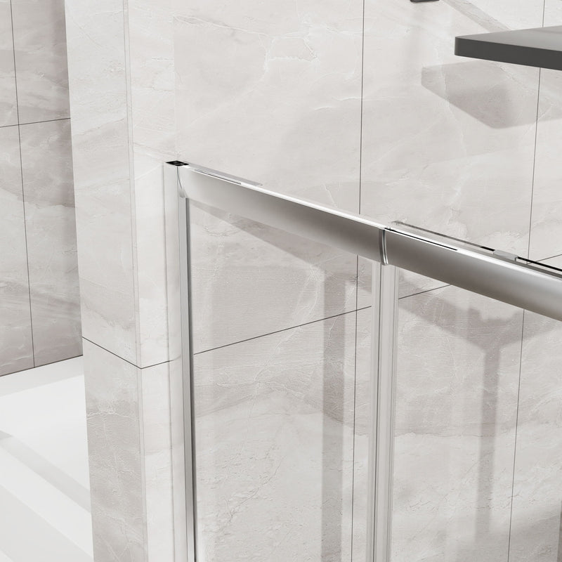 Square Corner Shower Enclosure, Adjustable Frame