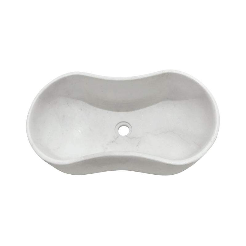 Bathroom Vessel Sink With Wavy Design