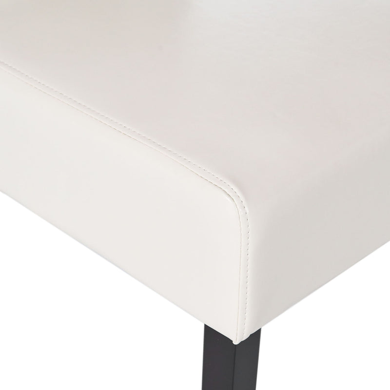 Carter - 5 Tuft Dining Chair With Button Tufted Backrest And Espresso Legs - Ivory