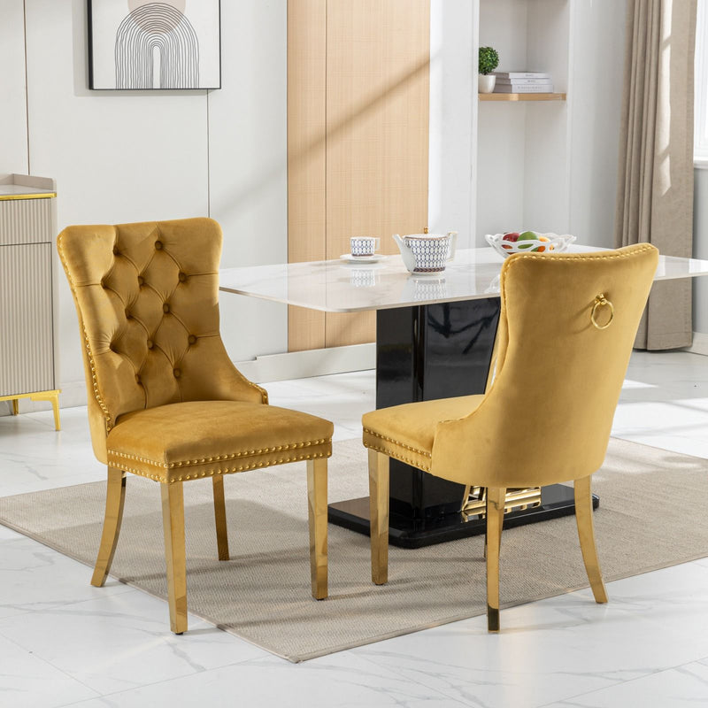 Nikki - Modern, High-End Tufted Dining Chair (Set of 2)