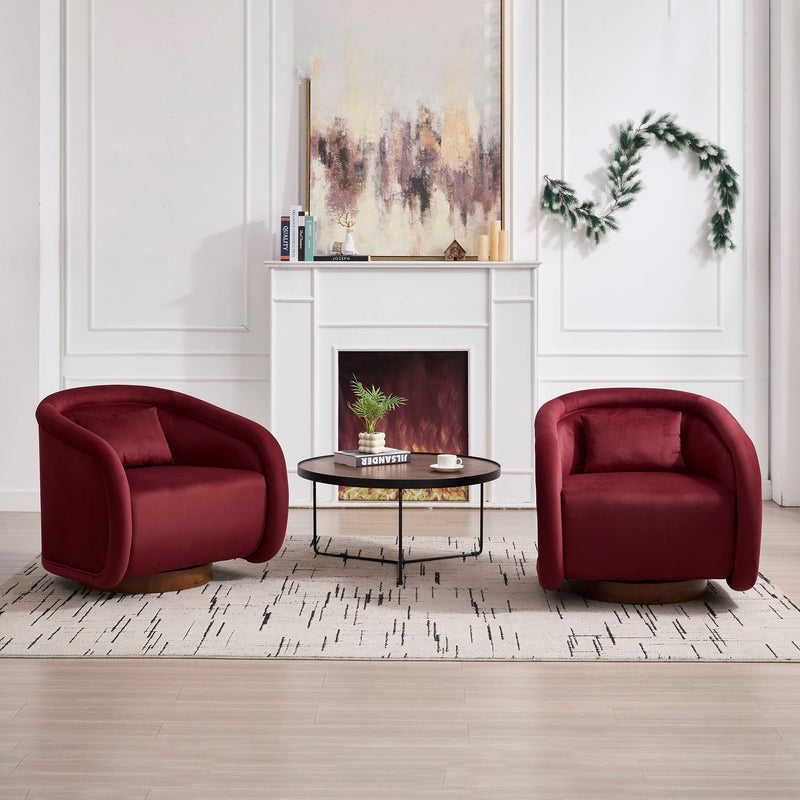 Swivel Accent Chair With 360 Degree Rotating