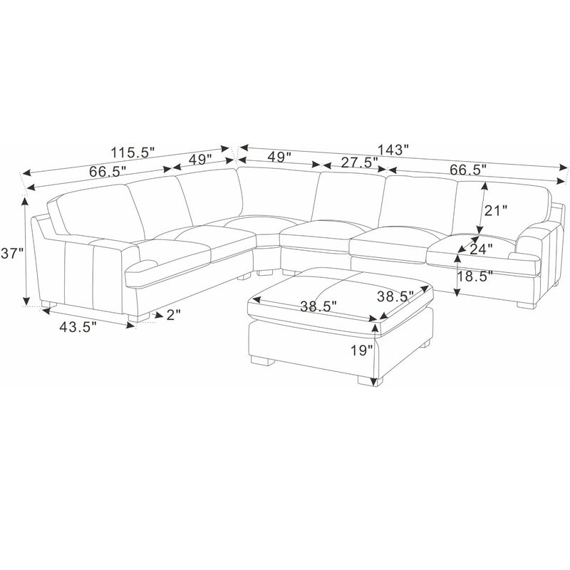 Large Seating Modular Sectional