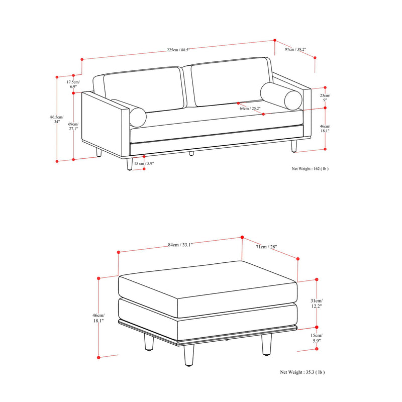 Morrison - Sofa And Ottoman Set