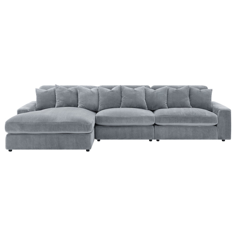 Cassidy - Upholstered Sectional Sofa With Reversible Cushions