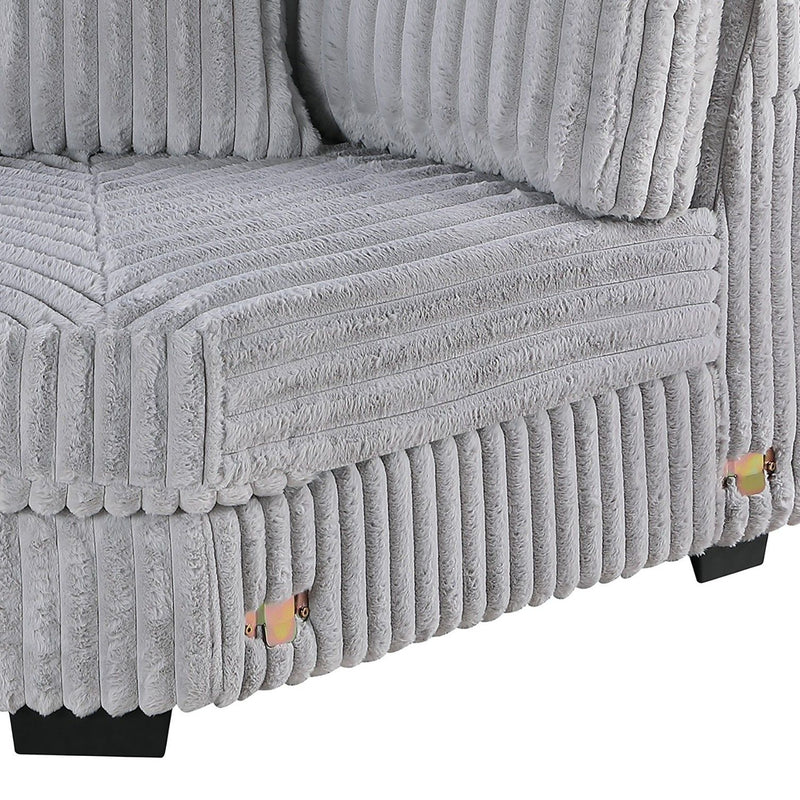 Corner Wedge Chair With Pillow, Living Room Furniture