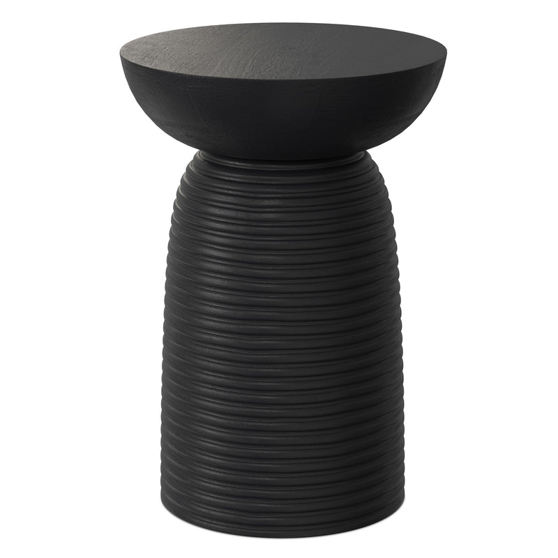 Boyd - Ribbed Accent Table - Black