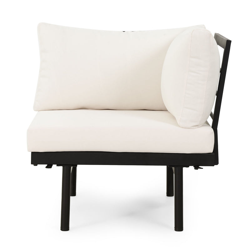 Theo - Sofa Corner, Coffee Table - Cream