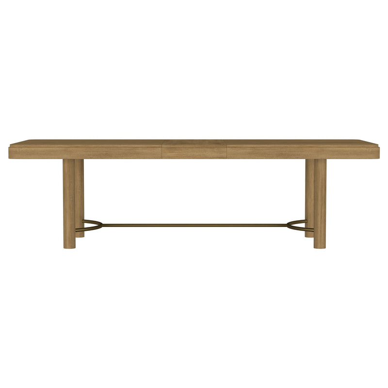 Benson - Extension Leaf Dining Table With Trestle Base - Sand