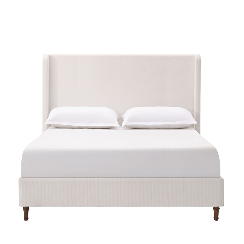 Harper - Tall Headboard Upholstered Bed / High Headboard / Elegant Simplicity / No Box Spring Needed