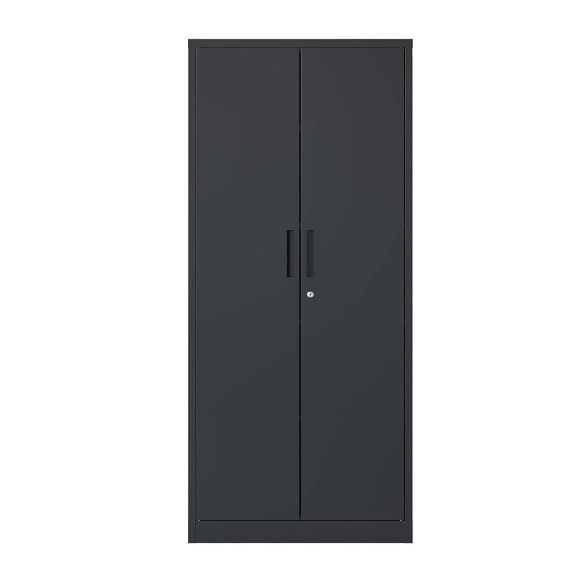 Heavy Metal Garage Storage Cabinet With Locking Doors, Steel, Adjustable Shelves