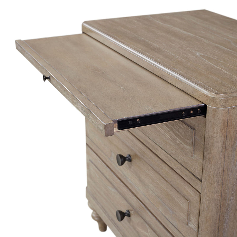 3 Drawer Nightstand - Sand