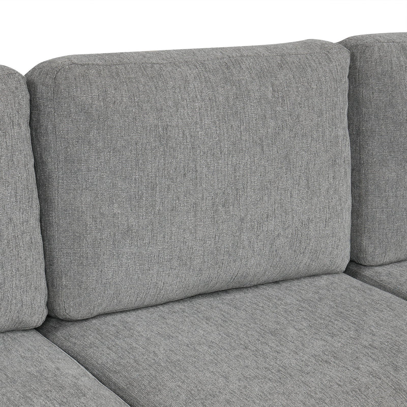 Sectional Sofa Convertible Pull-Out Bed With Storage Ottoman & USB Ports