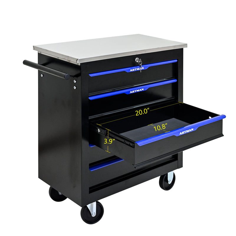 Drawer Multifunctional Tool Cart With Wheels