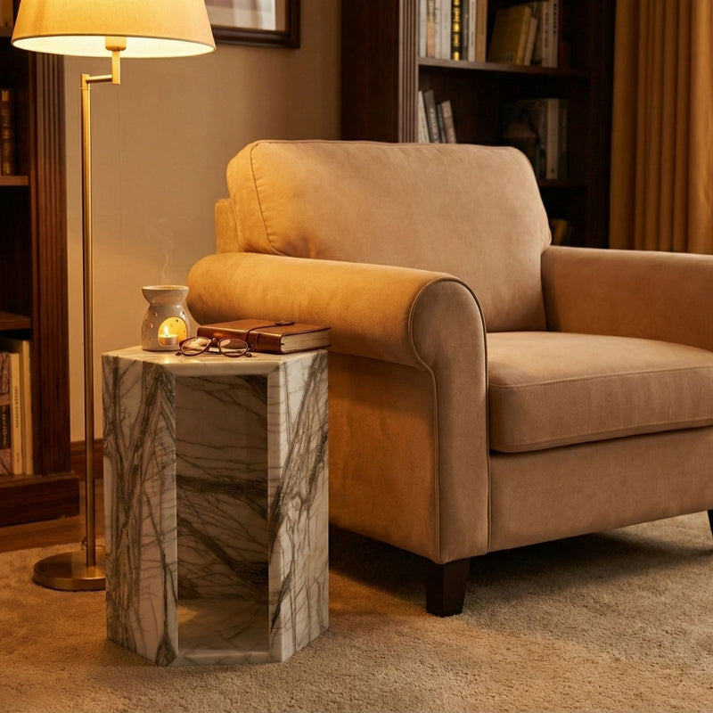 Modern Minimalist Hexagon Side Table
