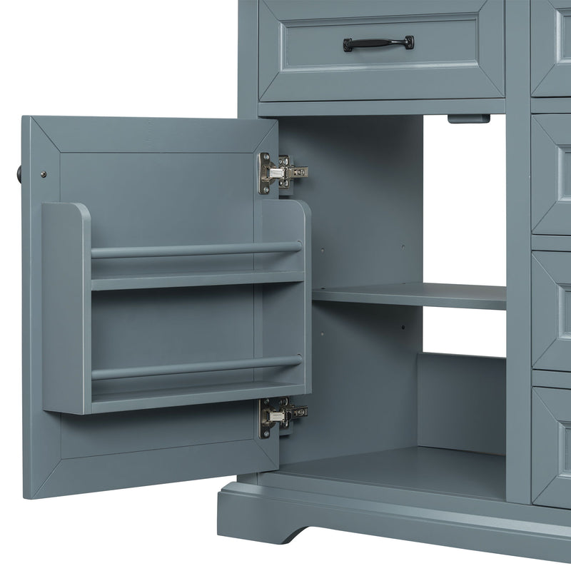 36" Bathroom Vanity With Sink, 2 Tip-Out Drawers, Soft Close Hinges