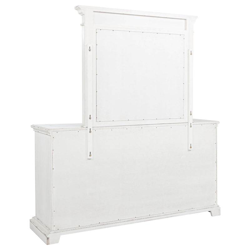 6 Drawer Dresser With Mirror - Vintage