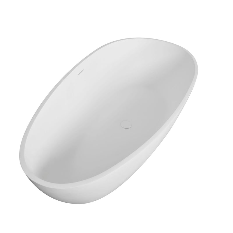 Solid Surface Freestanding Soaking Bathtub For Bathroom