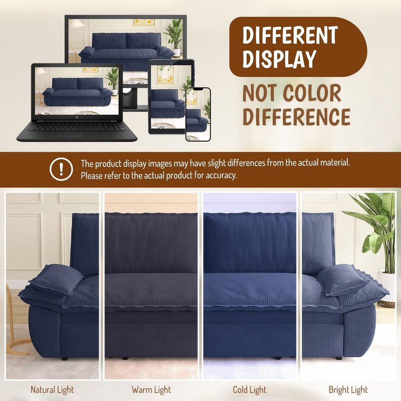 Queen Pull Out Bed, 3 In 1 Convertible Sleeper Sofa